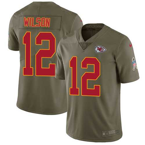 Nike Kansas City Chiefs #12 Albert Wilson Olive Men's Stitched NFL Limited 2017 Salute to Service Jersey