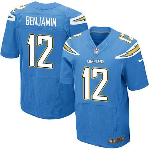 Nike Los Angeles Chargers #12 Travis Benjamin Electric Blue Alternate Men's Stitched NFL New Elite Jersey