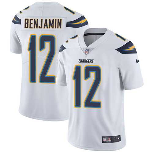Nike Los Angeles Chargers #12 Travis Benjamin White Men's Stitched NFL Vapor Untouchable Limited Jersey