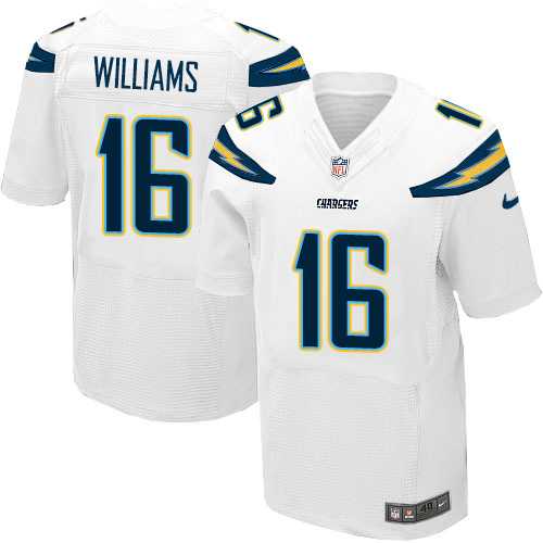 Nike Los Angeles Chargers #16 Tyrell Williams White Men's Stitched NFL New Elite Jersey