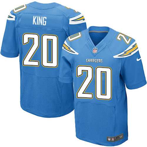 Nike Los Angeles Chargers #20 Desmond King Electric Blue Alternate Men's Stitched NFL New Elite Jersey