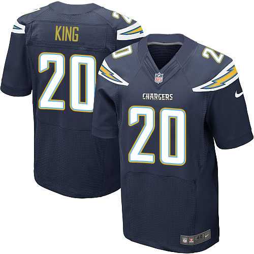 Nike Los Angeles Chargers #20 Desmond King Navy Blue Team Color Men's Stitched NFL New Elite Jersey