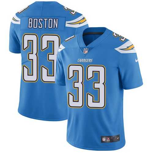 Nike Los Angeles Chargers #33 Tre Boston Electric Blue Alternate Men's Stitched NFL Vapor Untouchable Limited Jersey