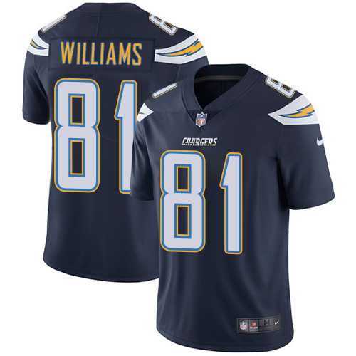 Nike Los Angeles Chargers #81 Mike Williams Navy Blue Team Color Men's Stitched NFL Vapor Untouchable Limited Jersey