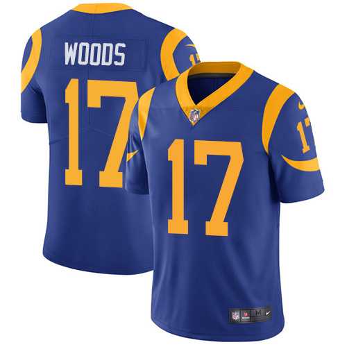 Nike Los Angeles Rams #17 Robert Woods Royal Blue Alternate Men's Stitched NFL Vapor Untouchable Limited Jersey