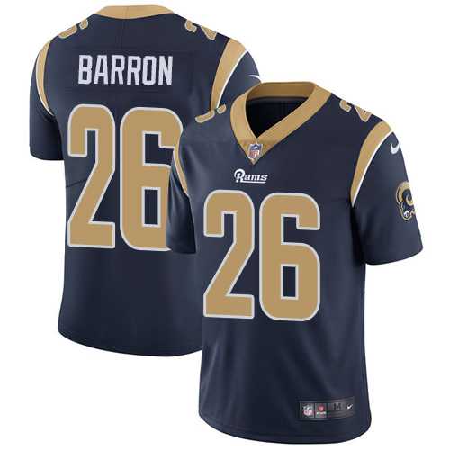 Nike Los Angeles Rams #26 Mark Barron Navy Blue Team Color Men's Stitched NFL Vapor Untouchable Limited Jersey