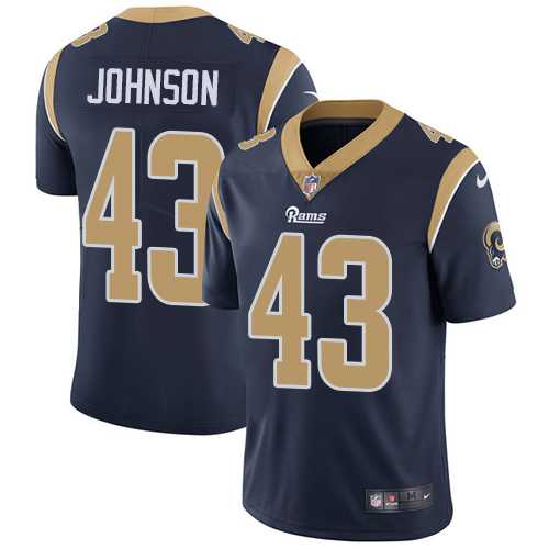 Nike Los Angeles Rams #43 John Johnson Navy Blue Team Color Men's Stitched NFL Vapor Untouchable Limited Jersey