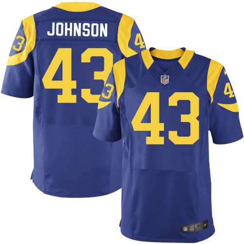 Nike Los Angeles Rams #43 John Johnson Royal Blue Alternate Men's Stitched NFL Elite Jersey