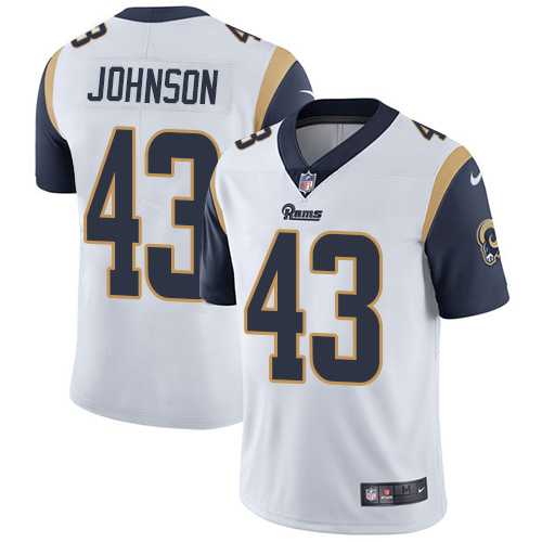Nike Los Angeles Rams #43 John Johnson White Men's Stitched NFL Vapor Untouchable Limited Jersey