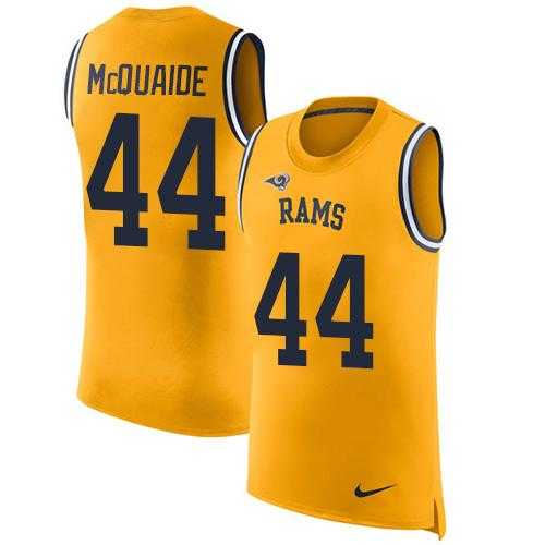 Nike Los Angeles Rams #44 Jacob McQuaide Gold Men's Stitched NFL Limited Rush Tank Top Jersey