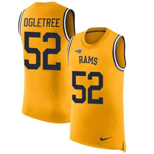 Nike Los Angeles Rams #52 Alec Ogletree Gold Men's Stitched NFL Limited Rush Tank Top Jersey