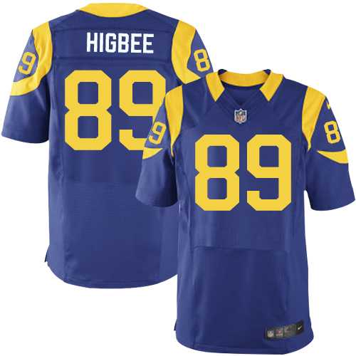 Nike Los Angeles Rams #89 Tyler Higbee Royal Blue Alternate Men's Stitched NFL Elite Jersey