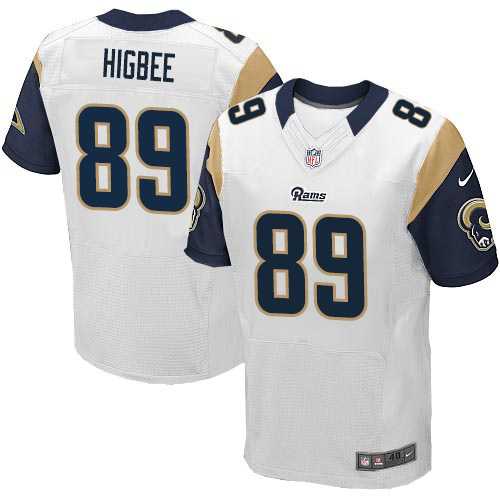 Nike Los Angeles Rams #89 Tyler Higbee White Men's Stitched NFL Elite Jersey