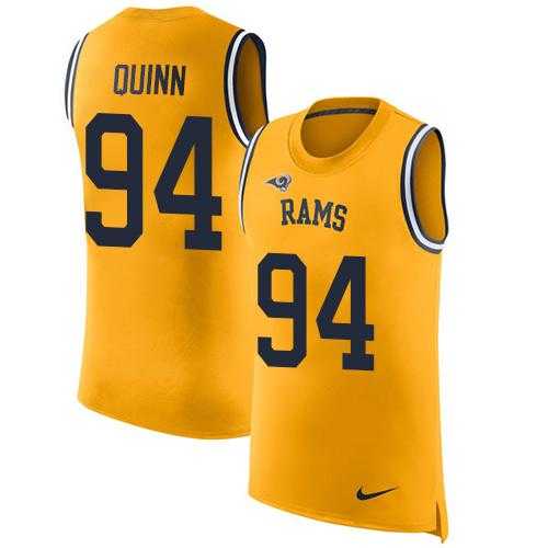 Nike Los Angeles Rams #94 Robert Quinn Gold Men's Stitched NFL Limited Rush Tank Top Jersey