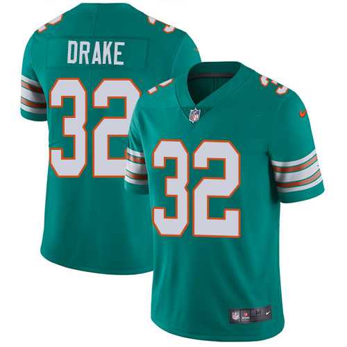 Nike Miami Dolphins #32 Kenyan Drake Aqua Green Alternate Men's Stitched NFL Vapor Untouchable Limited Jersey