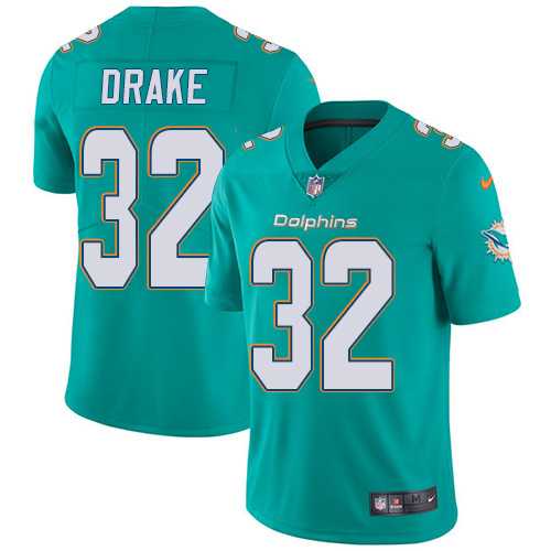 Nike Miami Dolphins #32 Kenyan Drake Aqua Green Team Color Men's Stitched NFL Vapor Untouchable Limited Jersey