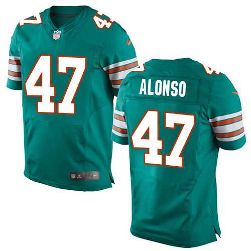 Nike Miami Dolphins #47 Kiko Alonso Aqua Green Alternate Men's Stitched NFL Elite Jersey