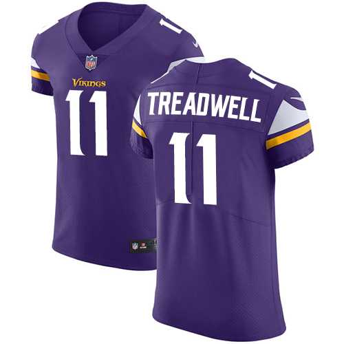 Nike Minnesota Vikings #11 Laquon Treadwell Purple Team Color Men's Stitched NFL Vapor Untouchable Elite Jersey