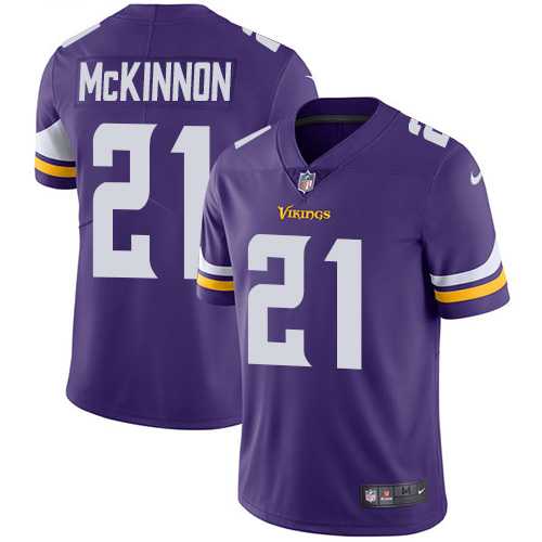Nike Minnesota Vikings #21 Jerick McKinnon Purple Team Color Men's Stitched NFL Vapor Untouchable Limited Jersey