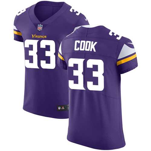 Nike Minnesota Vikings #33 Dalvin Cook Purple Team Color Men's Stitched NFL Vapor Untouchable Elite Jersey