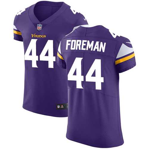 Nike Minnesota Vikings #44 Chuck Foreman Purple Team Color Men's Stitched NFL Vapor Untouchable Elite Jersey
