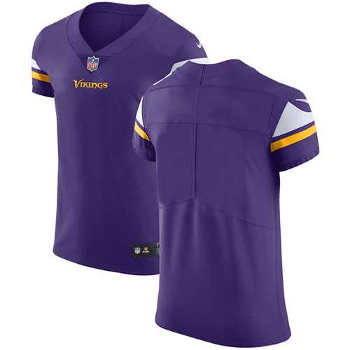 Nike Minnesota Vikings Blank Purple Team Color Men's Stitched NFL Vapor Untouchable Elite Jersey