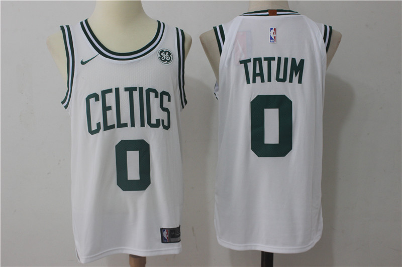Nike NBA Boston Celtics #0 Jayson Tatum Jersey 2017-18 New Season White Jersey