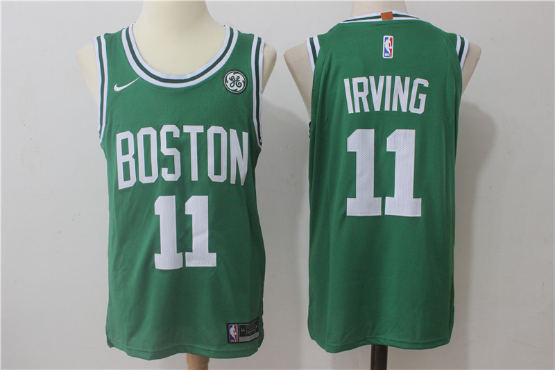 Nike NBA Boston Celtics #11 Kyrie Irving Jersey 2017-18 New Season Green Jersey