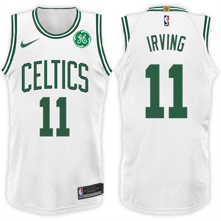 Nike NBA Boston Celtics #11 Kyrie Irving Jersey 2017-18 New Season White Jersey