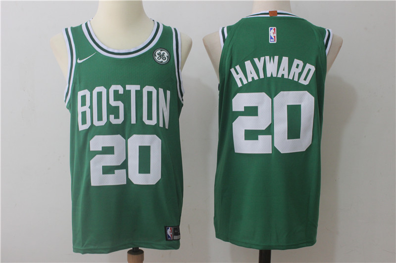Nike NBA Boston Celtics #20 Gordon Hayward Jersey 2017-18 New Season Green Jersey
