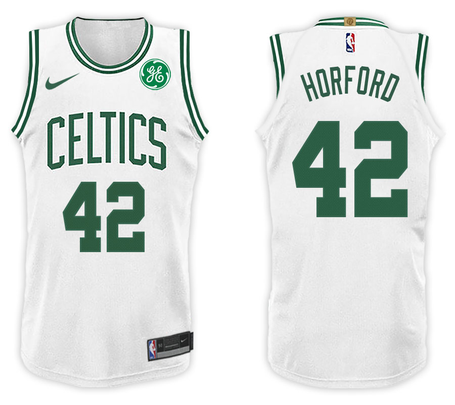 Nike NBA Boston Celtics #42 Al Horford Jersey 2017-18 New Season White Jersey