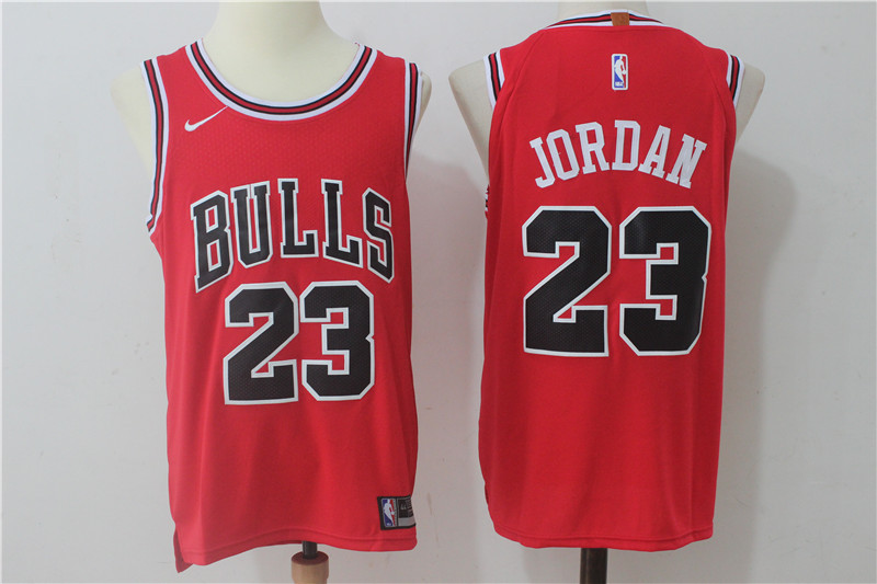 Nike NBA Chicago Bulls #23 Michael Jordan Jersey 2017-18 New Season Red Jersey