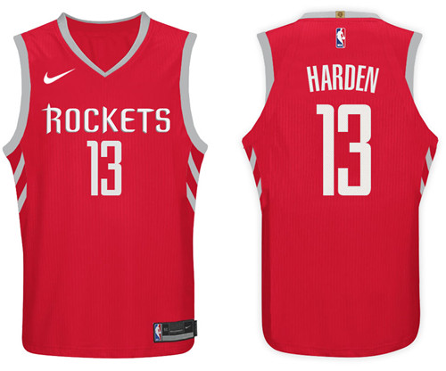 Nike NBA Houston Rockets #13 James Harden Jersey 2017-18 New Season Red Jersey
