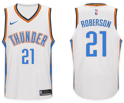 Nike NBA Oklahoma City Thunder #21 Andre Roberson Jersey 2017-18 New Season White Jersey