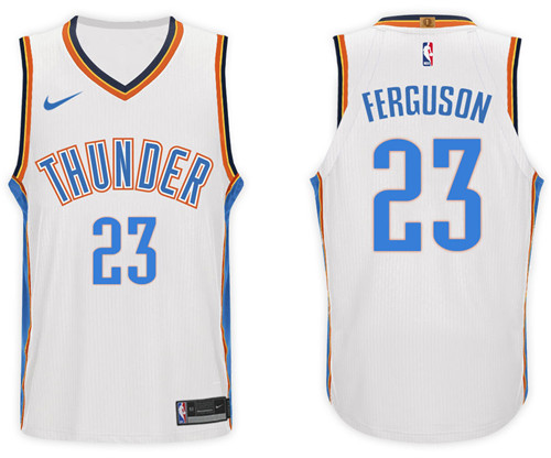 Nike NBA Oklahoma City Thunder #23 Terrance Ferguson Jersey 2017-18 New Season White Jersey