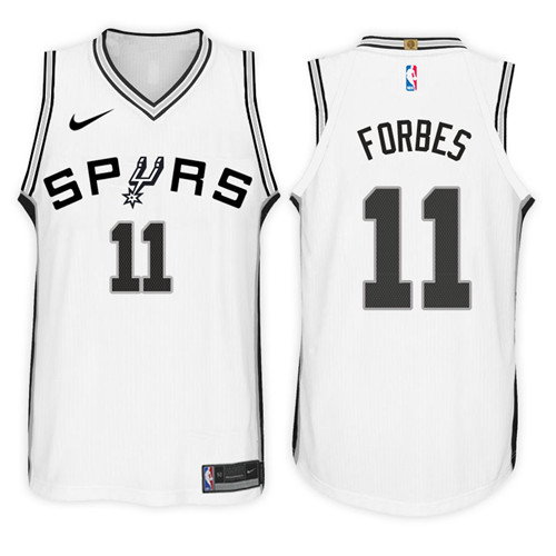Nike NBA San Antonio Spurs #11 Bryn Forbes Jersey 2017-18 New Season White Jersey