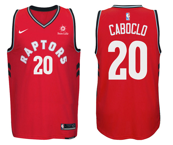Nike NBA Toronto Raptors #20 Bruno Caboclo Jersey 2017-18 New Season Red Jersey