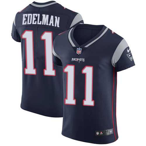 Nike New England Patriots #11 Julian Edelman Navy Blue Team Color Men's Stitched NFL Vapor Untouchable Elite Jersey