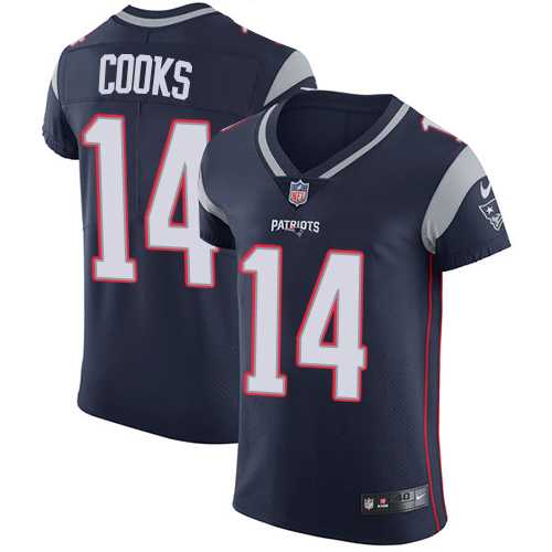 Nike New England Patriots #14 Brandin Cooks Navy Blue Team Color Men's Stitched NFL Vapor Untouchable Elite Jersey