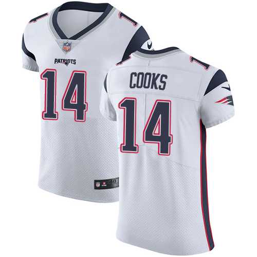 Nike New England Patriots #14 Brandin Cooks White Men's Stitched NFL Vapor Untouchable Elite Jersey