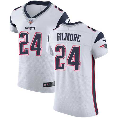 Nike New England Patriots #24 Stephon Gilmore White Men's Stitched NFL Vapor Untouchable Elite Jersey