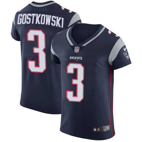 Nike New England Patriots #3 Stephen Gostkowski Navy Blue Team Color Men's Stitched NFL Vapor Untouchable Elite Jersey