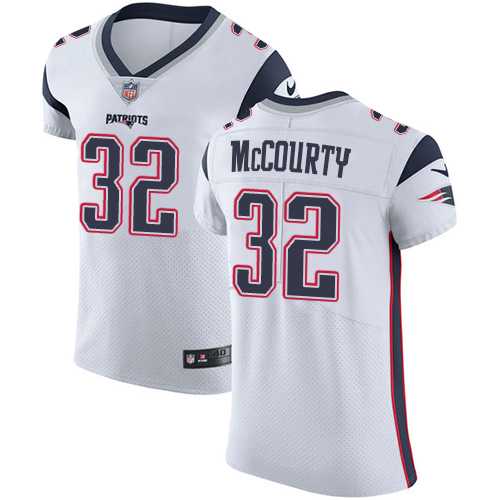 Nike New England Patriots #32 Devin McCourty White Men's Stitched NFL Vapor Untouchable Elite Jersey