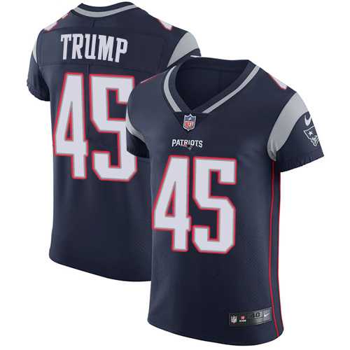 Nike New England Patriots #45 Donald Trump Navy Blue Team Color Men's Stitched NFL Vapor Untouchable Elite Jersey