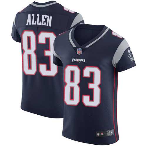 Nike New England Patriots #83 Dwayne Allen Navy Blue Team Color Men's Stitched NFL Vapor Untouchable Elite Jersey