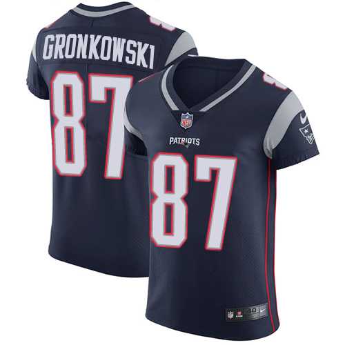 Nike New England Patriots #87 Rob Gronkowski Navy Blue Team Color Men's Stitched NFL Vapor Untouchable Elite Jersey