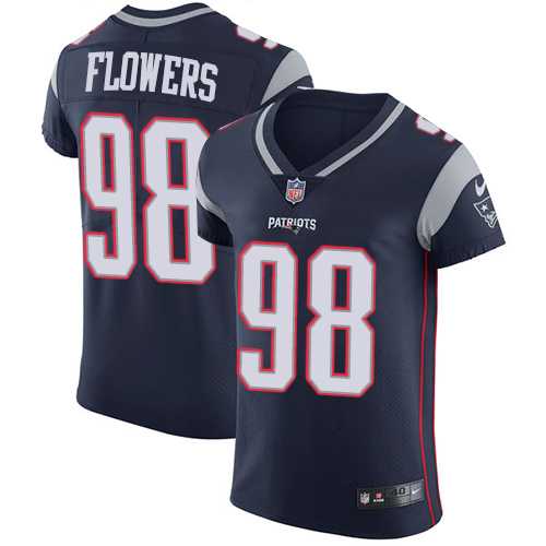 Nike New England Patriots #98 Trey Flowers Navy Blue Team Color Men's Stitched NFL Vapor Untouchable Elite Jersey