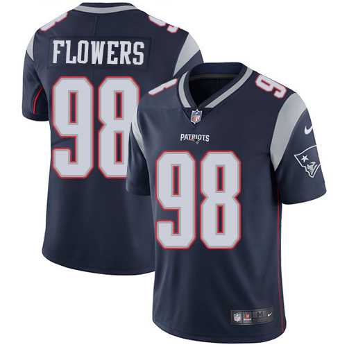 Nike New England Patriots #98 Trey Flowers Navy Blue Team Color Men's Stitched NFL Vapor Untouchable Limited Jersey