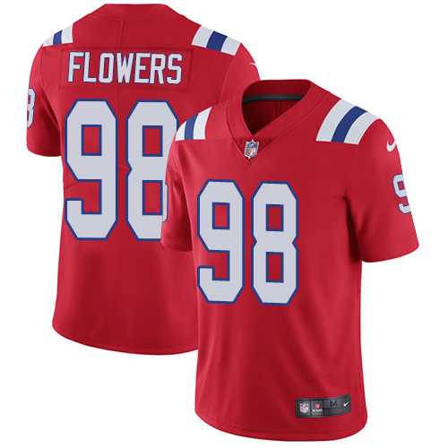 Nike New England Patriots #98 Trey Flowers Red Alternate Men's Stitched NFL Vapor Untouchable Limited Jersey