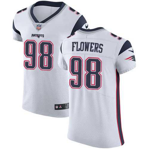 Nike New England Patriots #98 Trey Flowers White Men's Stitched NFL Vapor Untouchable Elite Jersey